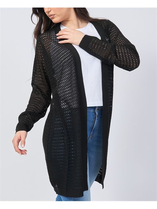 Cardigan long Yes Zee en mélange de lin ajouré YES ZEE | M439-HF000801